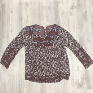 Lucky Brand Floral Print Blouse